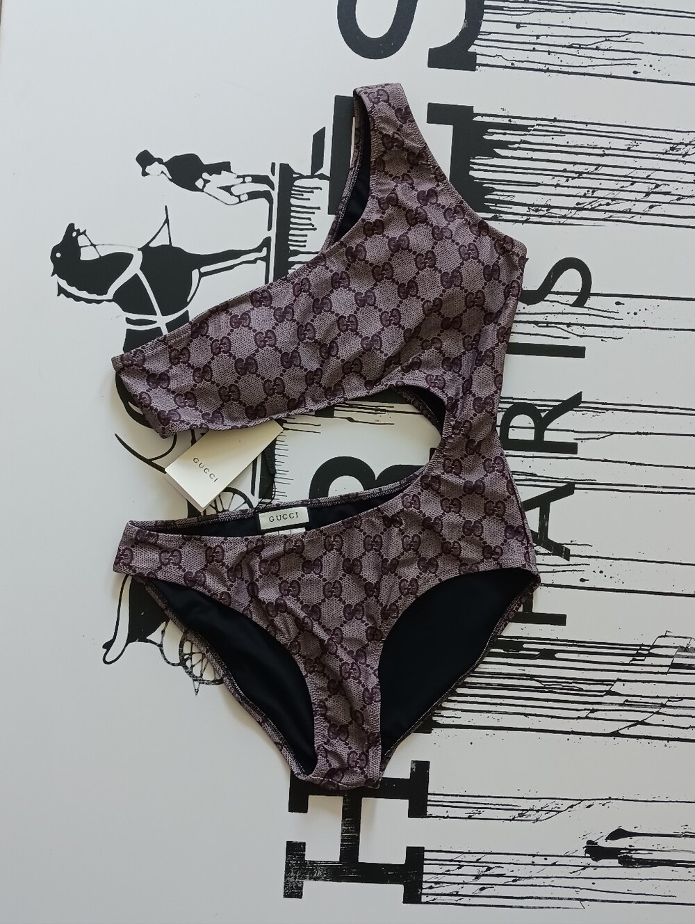NWT Gucci Monogram Swim Size XL